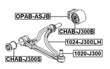 1024-J300LH - LEFT FRONT ARM