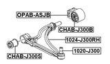 1024-J300RH - RIGHT FRONT ARM
