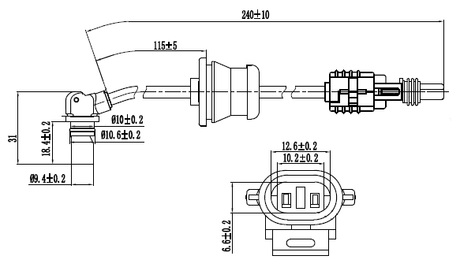 10606-003 - ABS SENSOR REAR
