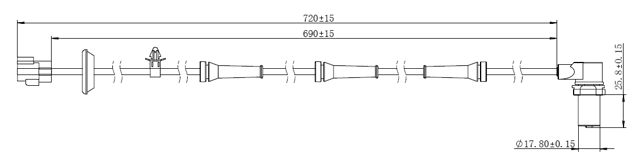 10606-006 - ABS SENSOR FRONT LEFT