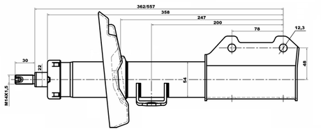 10660581FR - SHOCK ABSORBER FRONT RIGHT