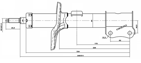 10666582FR - SHOCK ABSORBER FRONT RIGHT