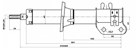 10667898FL - SHOCK ABSORBER FRONT LEFT