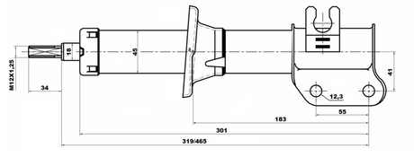 10667899FR - SHOCK ABSORBER FRONT RIGHT