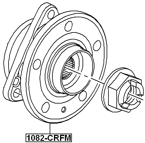 1082-CRFM - FRONT WHEEL HUB