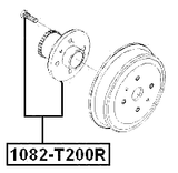 1082-T200R - REAR WHEEL HUB