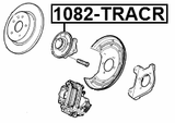 1082-TRACR - REAR WHEEL HUB