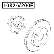 1082-V200F - FRONT WHEEL HUB