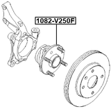 1082-V250F - FRONT WHEEL HUB