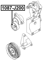1087-J200 - PULLEY TENSIONER KIT