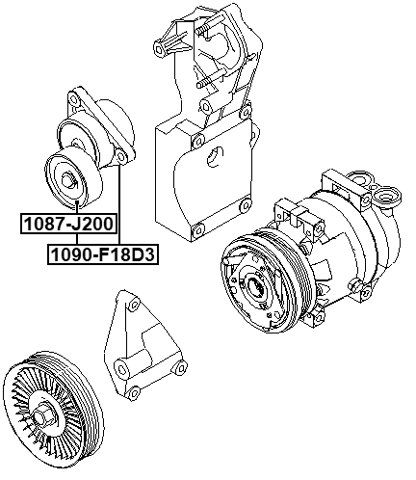 1090-F18D3 - BELT TENSIONER