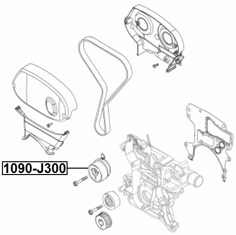 1090-J300 - TIMING BELT TENSIONER PULLEY