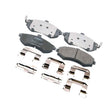 1201-LANF - PAD KIT, DISC BRAKE, FRONT - KIT (WITH ANTI SQUEAL SHIM, WITH BRACKETS) Braking System, Brake Pads