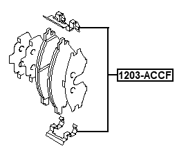1203-ACCF - DISC BRAKE CLIP SET