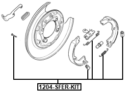 1204-SFER-KIT - BRAKE SHOE FITTING KIT