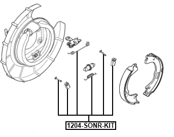 1204-SONR-KIT - BRAKE SHOE FITTING KIT