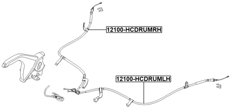 12100-HCDRUMRH - PARKING BRAKE CABLE, RIGHT