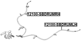 12100-SBDRUMRH - PARKING BRAKE CABLE, RIGHT
