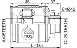 1211-SFCLRH - INNER CV JOINT RIGHT 35X42X28