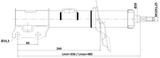 12110-013FL - SHOCK ABSORBER FRONT LEFT GAS.TWIN TUBE