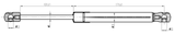 12117-005 - BONNET GAS STRUT L294/400N
