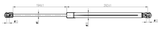 12117-010 - BOOT GAS STRUT L504/355N