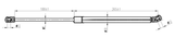 12117-012 - BOOT GAS STRUT L472/270N