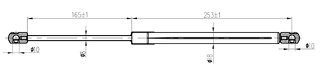 12117-016 - BONNET GAS STRUT L436/245N