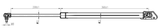 12117-018LH - TAILGATE GAS STRUT LEFT (WITH BRACKET) L594/720N