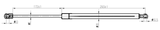12117-019 - BOOT GAS STRUT L483/370N