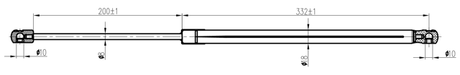12117-020 - BOOT GAS STRUT L550/700N