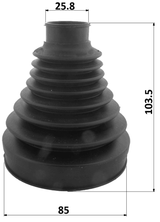 1215P-TUCT - BOOT INNER CV JOINT KIT PVC 85X103X25.8