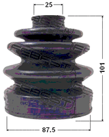 1217-011 - BOOT OUTER CV JOINT KIT 87.5X101X25