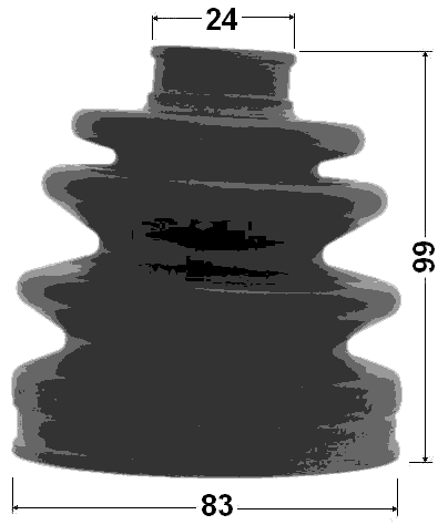 1217-EFAT - BOOT OUTER CV JOINT KIT 83X99X24