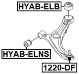 1220-DF - BALL JOINT FRONT LOWER ARM