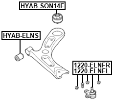 1220-ELNFR - FRONT LOWER BALL JOINT RIGHT