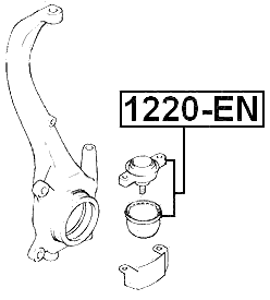1220-EN - BALL JOINT FRONT STEERING KNUCKLE