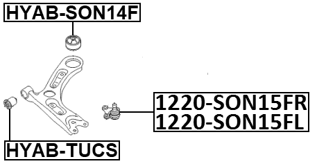 1220-SON15FL - FRONT LOWER BALL JOINT LEFT
