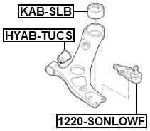 1220-SONLOWF - BALL JOINT FRONT LOWER ARM