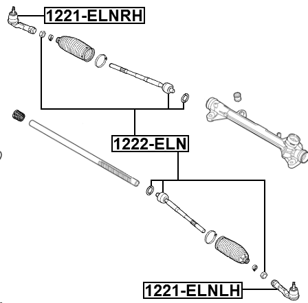 1221-ELNRH - STEERING TIE ROD END RIGHT