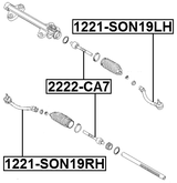 1221-SON19LH - STEERING TIE ROD END LEFT