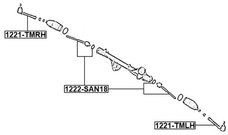 1221-TMRH - STEERING TIE ROD END RIGHT