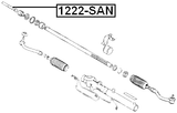 1222-SAN - STEERING TIE ROD