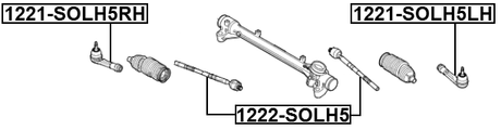 1222-SOLH5 - STEERING TIE ROD