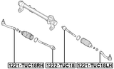 1222-TUC18 - STEERING TIE ROD
