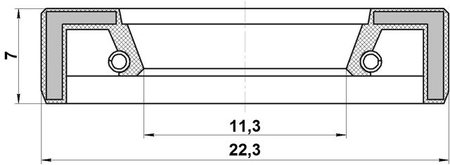 122275 - GEAR SHIFT LEVER SEAL 12X22.3X7
