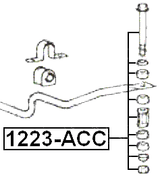 1223-ACC - FRONT STABILIZER LINK / SWAY BAR LINK