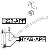 1223-APF - FRONT STABILIZER LINK / SWAY BAR LINK