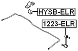 1223-ELR - REAR STABILIZER LINK