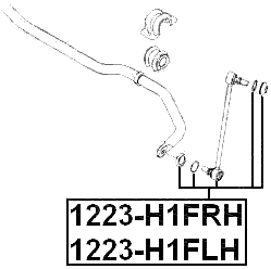 1223-H1FRH - FRONT RIGHT STABILIZER LINK / SWAY BAR LINK
